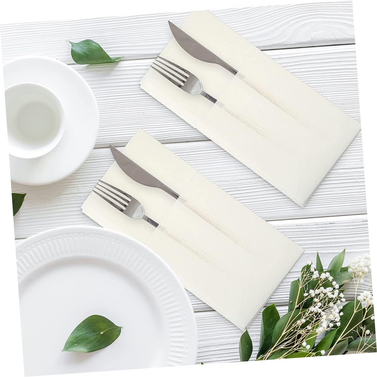 Alipis 50pezzi Tovaglioli da Regalo in Carta per Imballaggio Stoviglie per Barbecue Picnic e Viaggi Resistente e Facile da Pulire