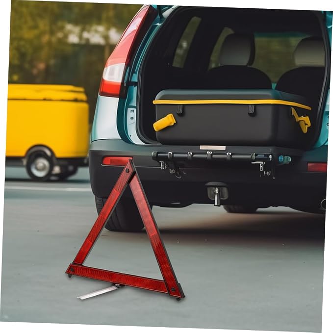 Kit de seguridad con 5 triángulos reflectantes plegables para automóvil miniatura 6