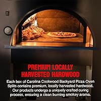 Vista 5 de Horno de pizza de madera de 12 pulgadas de roble blanco curado naturalmente para cocinar de madera para hornos de pie 1650 pulgadas cúbicas