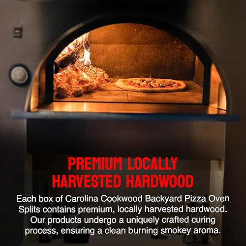 Miniatura 5 de Mini horno de pizza de madera, troncos de leña de 6 pulgadas, partidas de madera dura de cereza para hornos de pizza portátiles de leña, fabricado