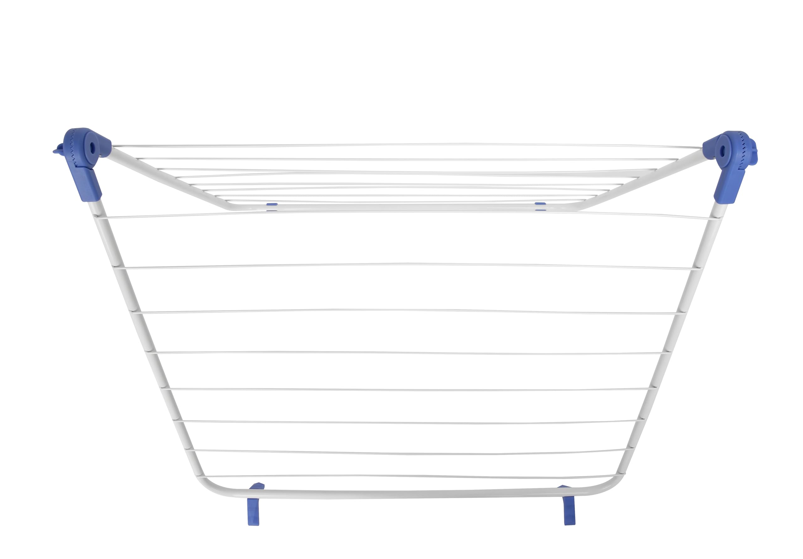 Gardissimo Metall Wäschetrockner Tumby für Badewanne, Weiß-Blau | 10 m Trockenlänge, Material: Metall und Kunststoff, Badewannen Trockner, Wäscheständer