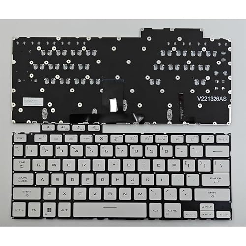 ROG Flow X13 GV302X GV302XA GV302XI GV302XU GV302XV�V���[�Y 2023 �m�[�g�p�\�R���p�L�[�{�[�h US �z���C�g �o�b�N���C�g�t��