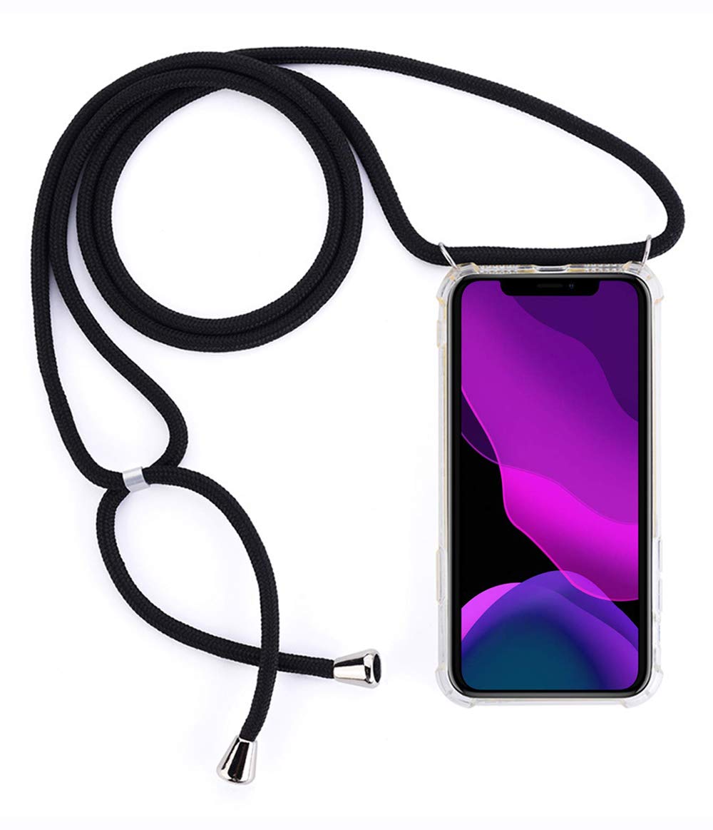 Bigcousin Custodia Con Cordino Per Huawei Mate 10 Pro – TPU Trasparente Antingiallimento Con Angoli Rinforzati