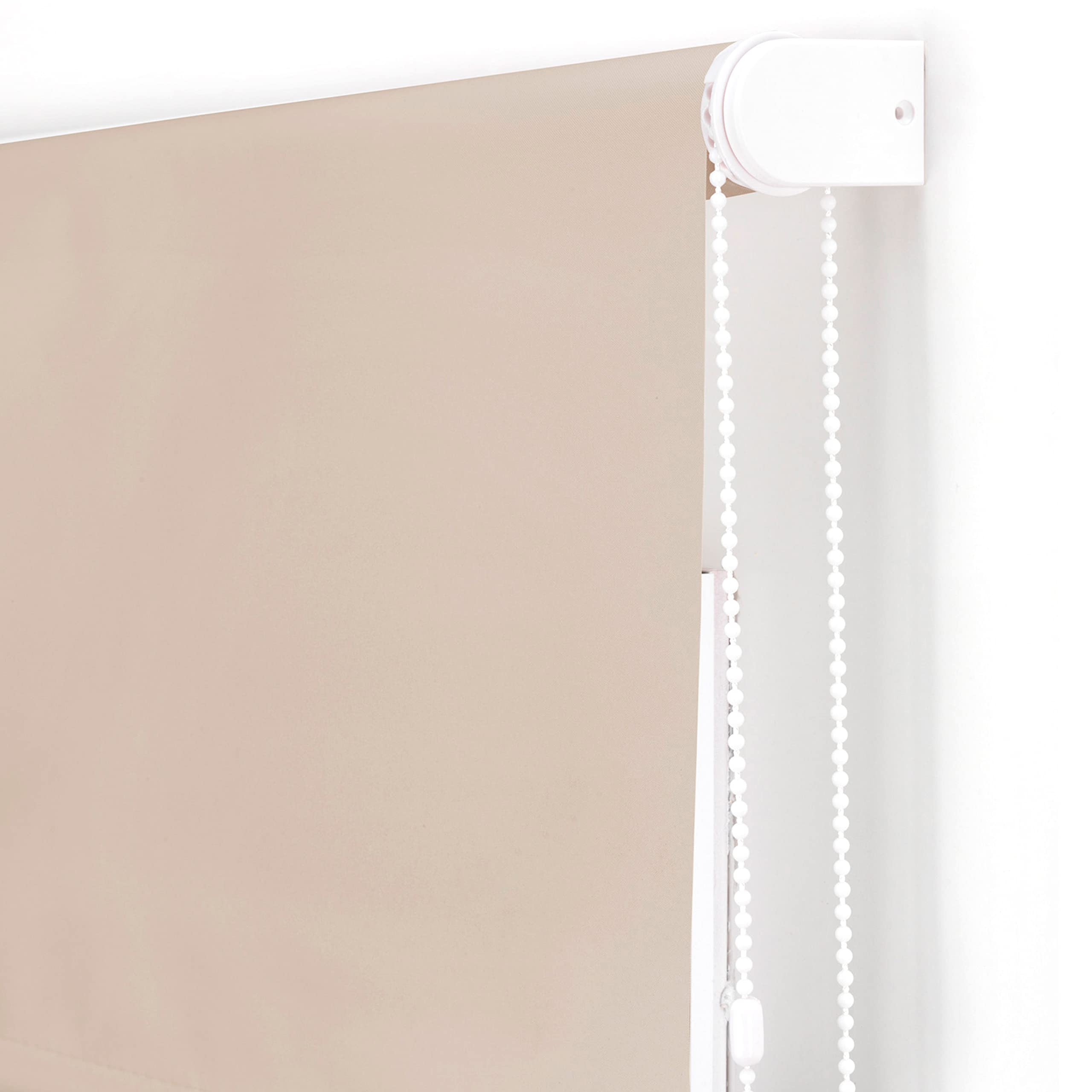 Blindecor Draco Estor enrollable opaco liso - Marrón claro, 160 x 175 cm (Ancho por Alto). Tamaño de la Tela 157 x 170 cm. Estores térmicos blackout