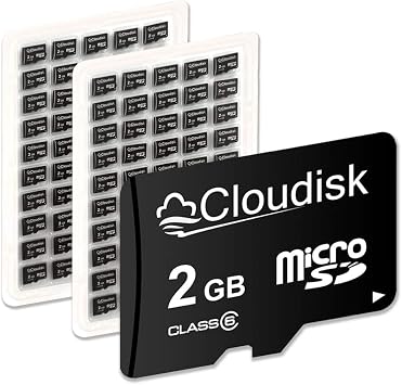 Pack of 100 Micro SD Card 2GB Flash Memory Card C6 2GB