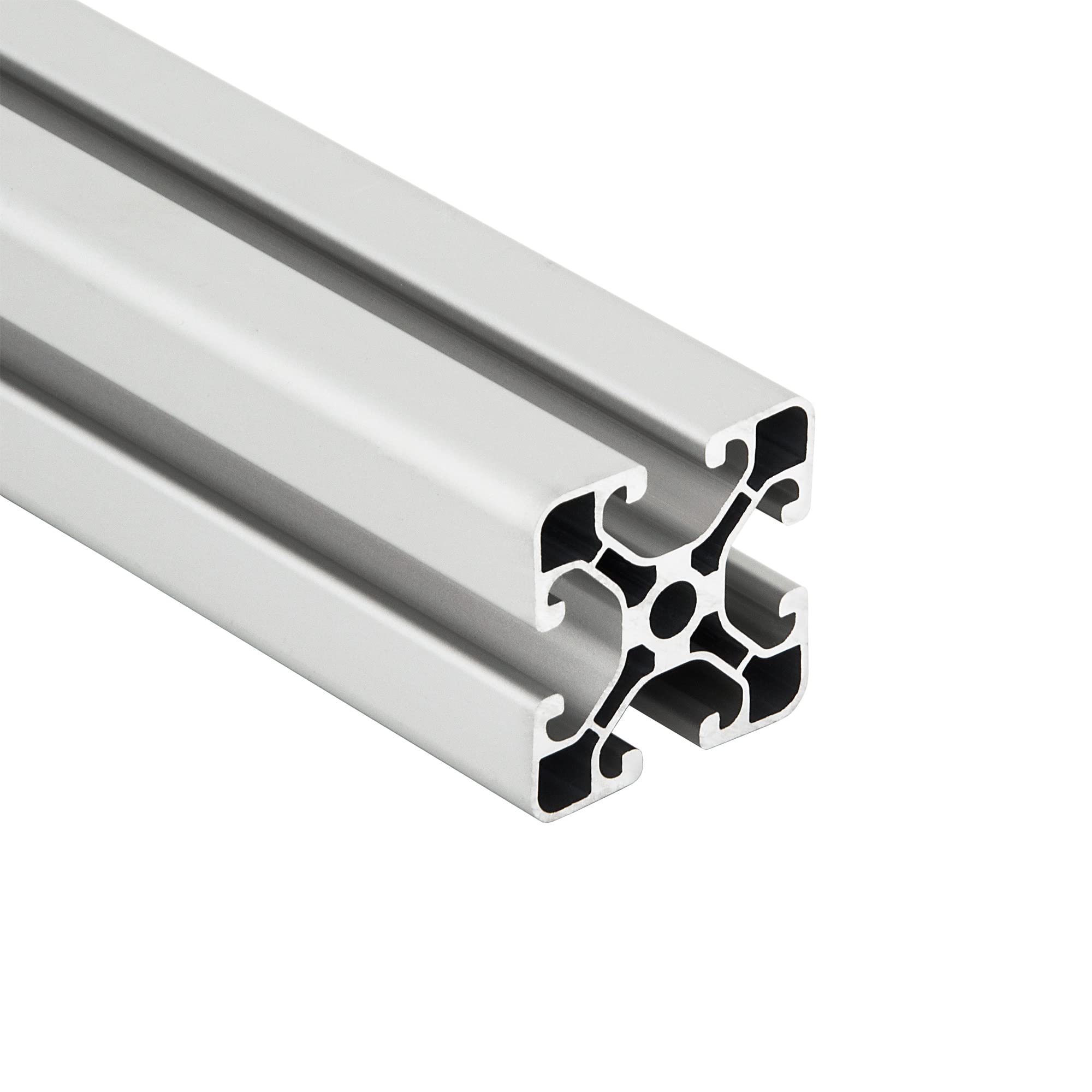 SCHMIDT systemprofile Aluprofil 40x40 mm Nut 8 Typ I 2000 mm - Aluminiumprofil eloxiert, Strebenprofil 4040, Konstruktionsprofil für Maschinenbau, Werkbank & DIY