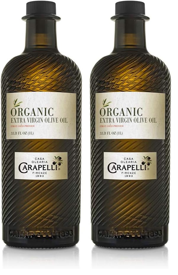 Carapelli Aceite de Oliva Extra Virgen Orgánico 1 L Pack 2