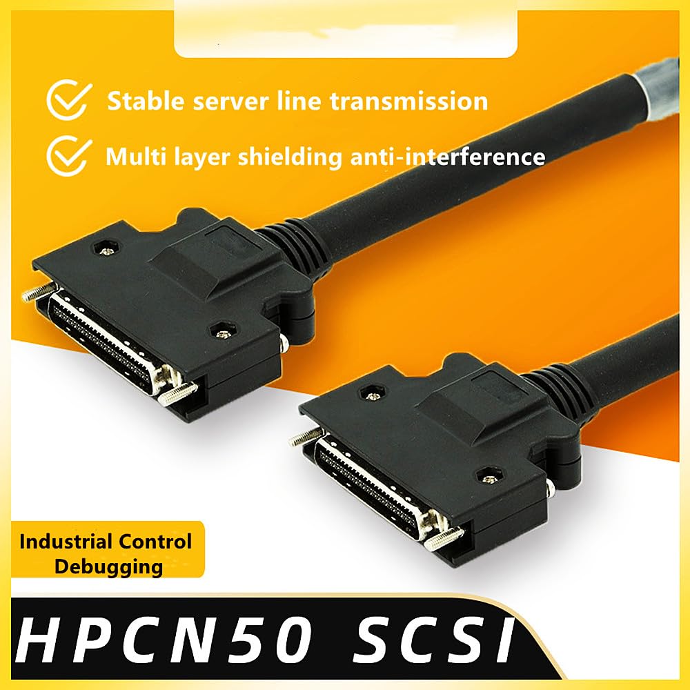SCSI Câble de communication 50 broches mâle vers mâle droit pour moteur servo Mitsubishi 4 m