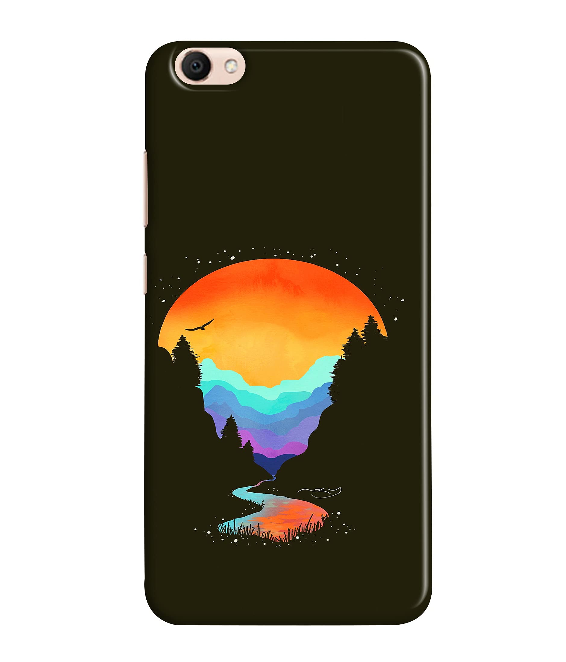 Silence Printed Beautifull Night Moon Designer Mobile Phone Case Cover for Y55 / y55S/ y55L -Protective Smartphone Cover