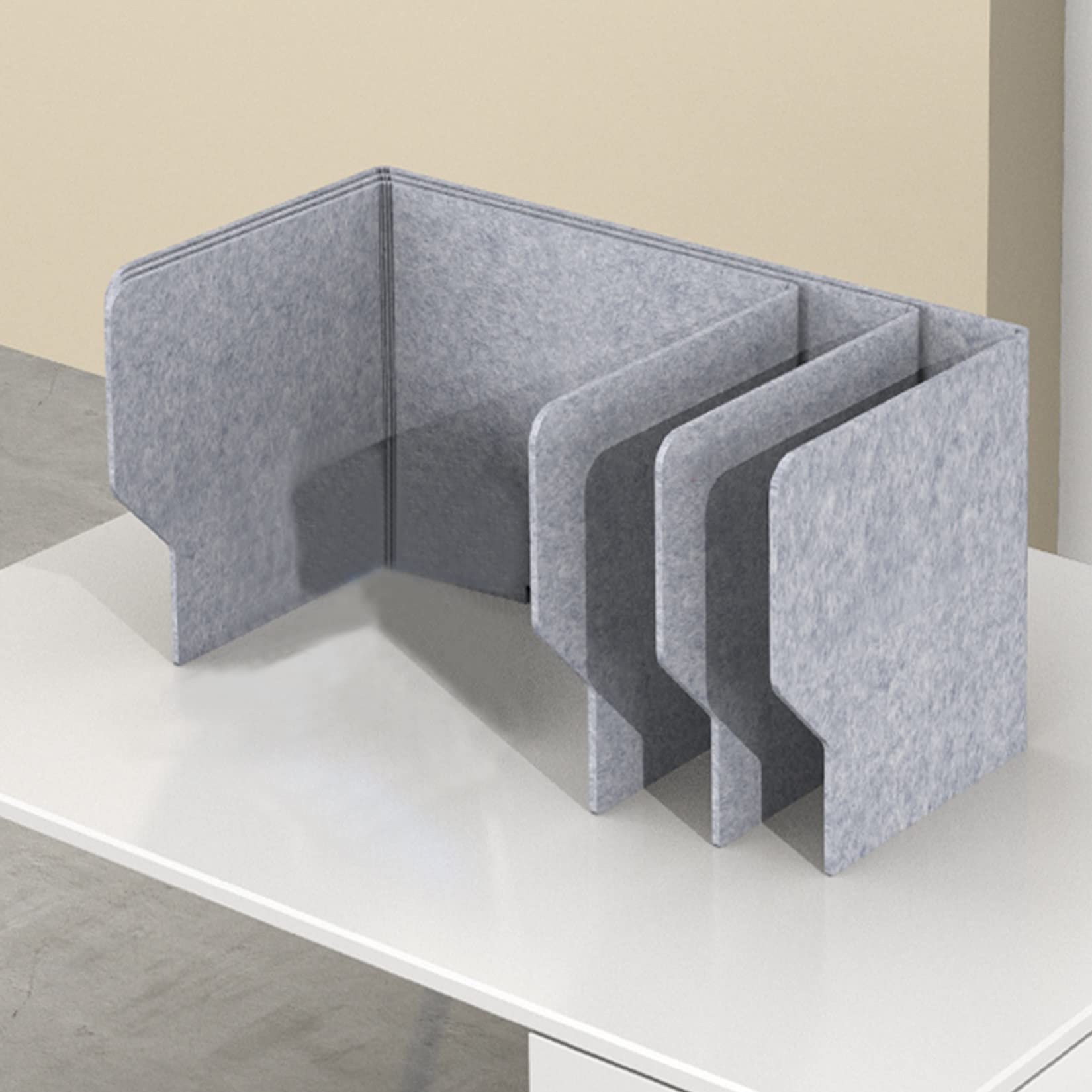 Cloison de bureau acoustique verticale pour aménager un coin révision calme à la bibliothèque