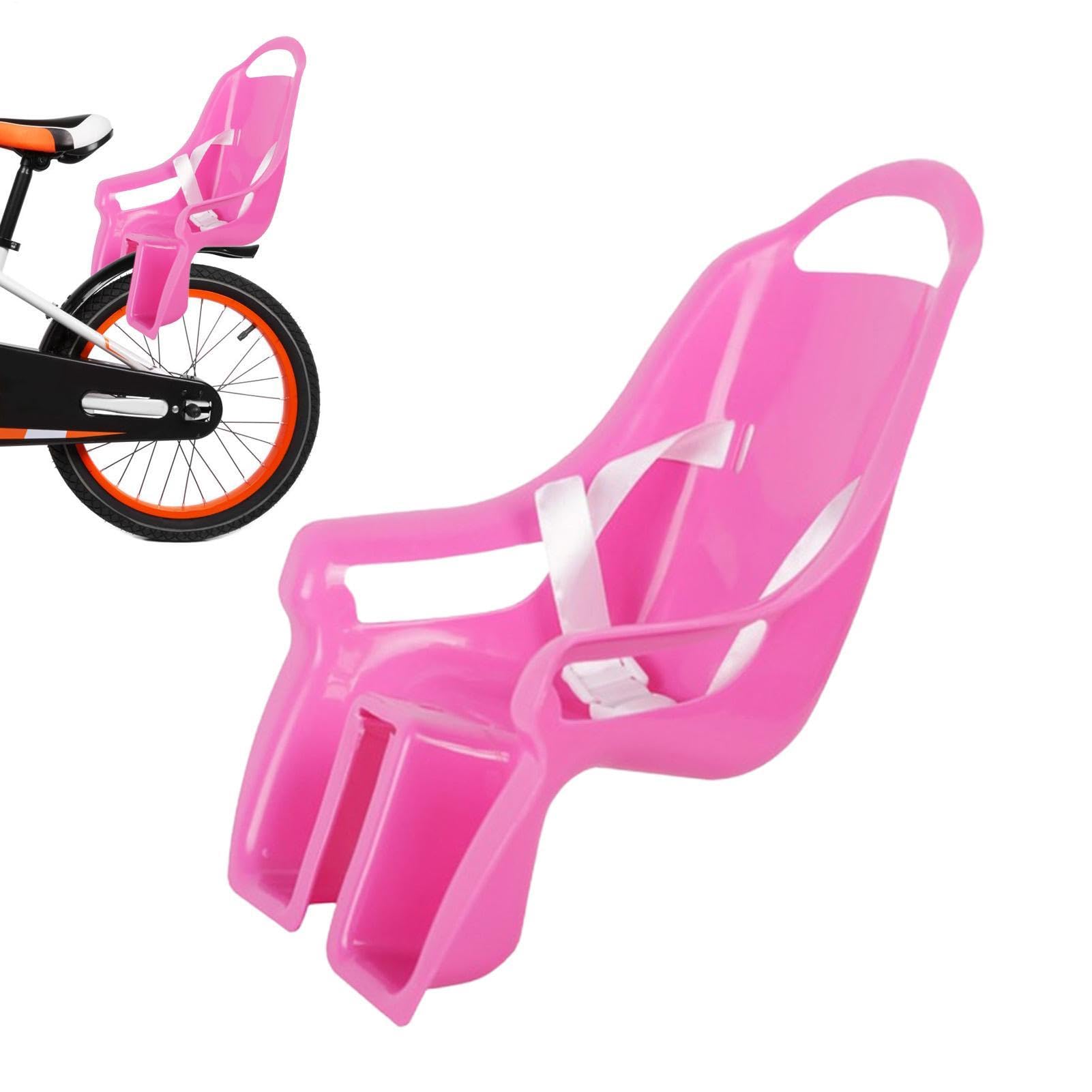 Generisch Seggiolino Per Bambole Con Adesivi Telaio Rosa Per Bambini Adatto Per Animali Di Peluche E Peluche Fissaggio Bicicletta