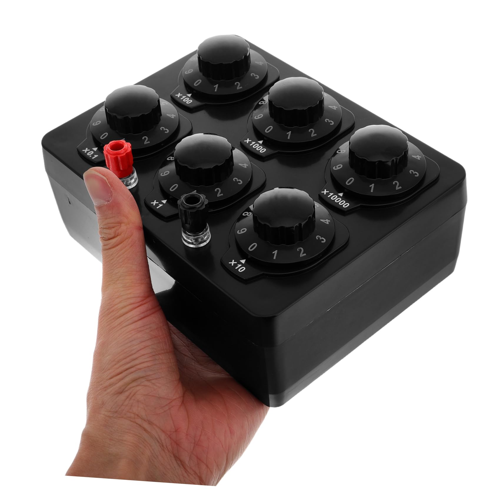 PRETYZOOM Caja De Resistencia Ajustable De Dígitos Ohmios Equipo De Laboratorio Para Experimentos De Física Eléctrica Herramienta De Laboratorio Para Estudiantes