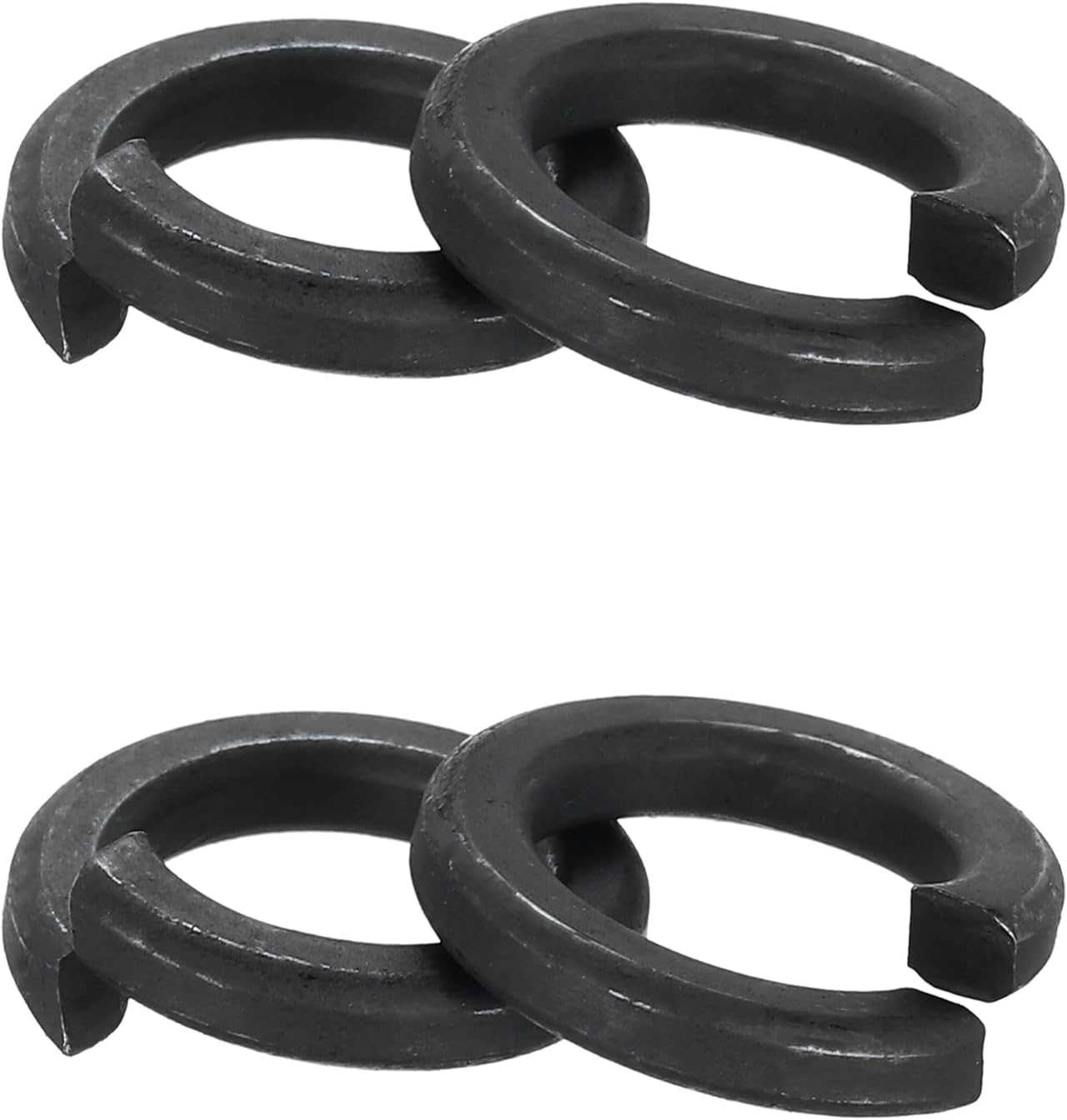 PATIKIL 50 Pcs Split Lock Washer, M12 Spring Lock Washer 304 Stainless Steel Lock Washers Assortment Kit for Screws Bolts, Black