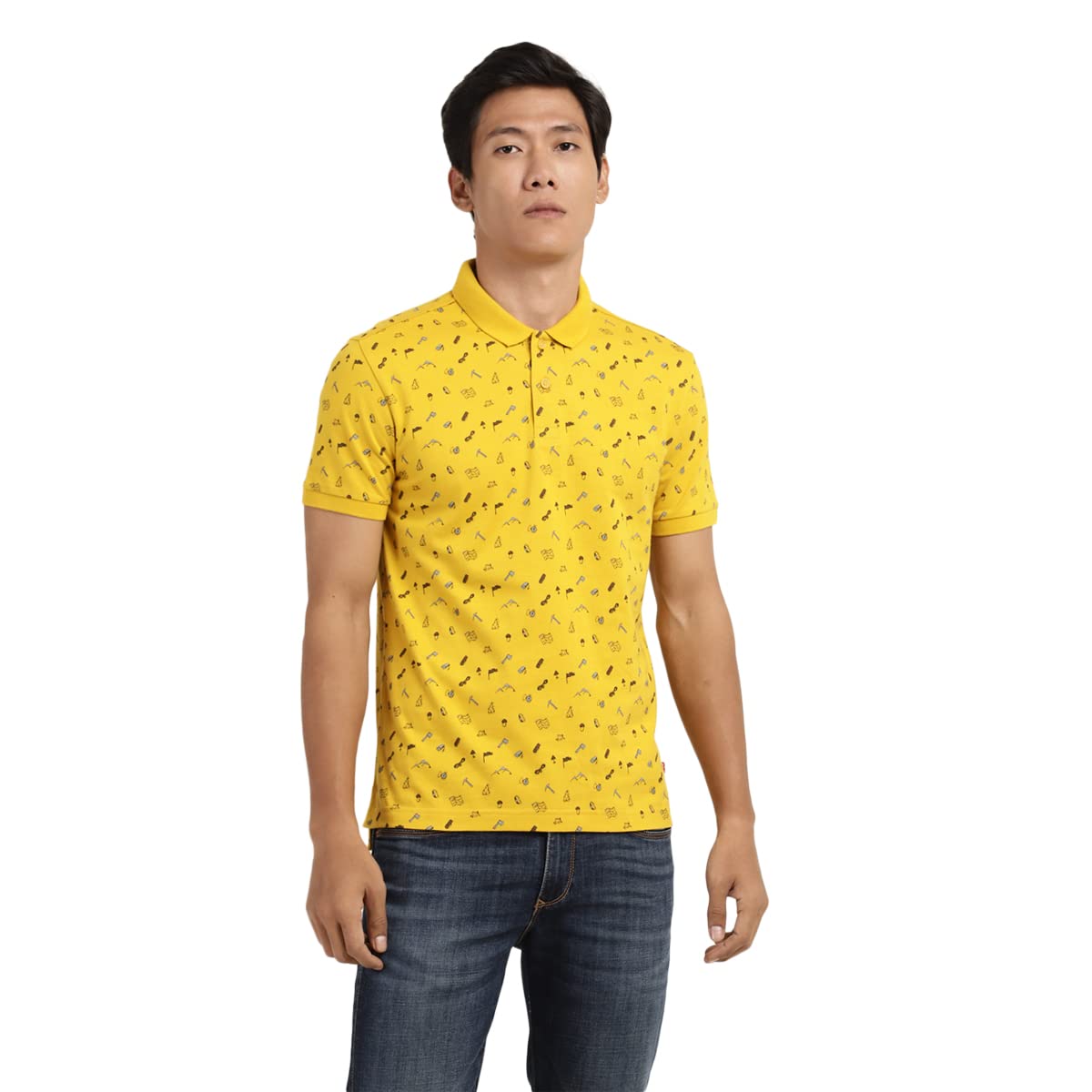 Levi's Men's Fitted Polo Shirt (174740273_Nugget Gold Yellow S