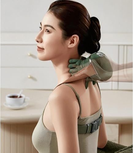 Miniatura 6 de ZoserX - Masajeador térmico biónico, masajeador inalámbrico de espalda y cuello con amasado 4D, terapia de tejido profundo Shiatsu para aliviar