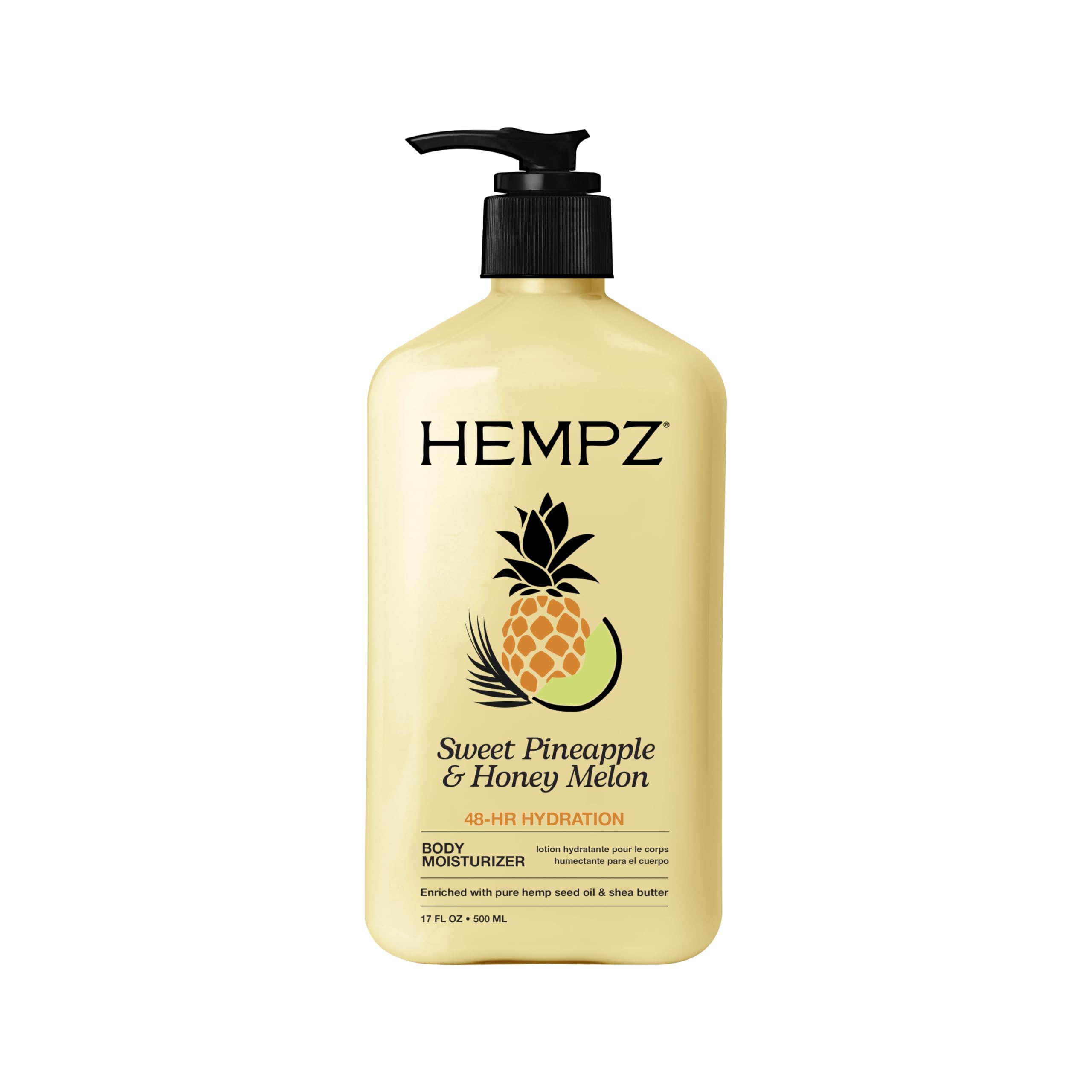 HEMPZ Body Lotion - Sweet Pineapple and Honey Melon - Daily Moisturizing Cream - 17oz