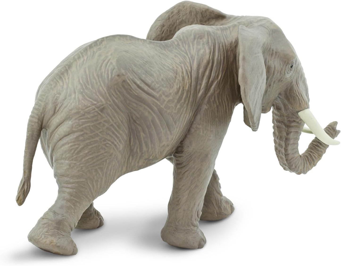 Safari Ltd. African Elephant Toy Figurine - Detailed, Hand-Painted 6.5" Wildlife Model Figure - Safe and Educational Toy for Boys, Girls & Kids Ages 1+