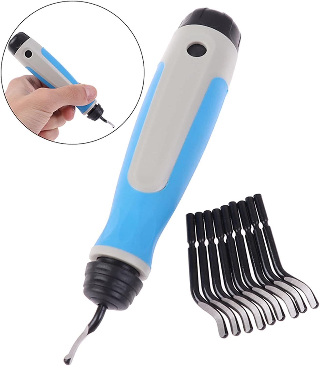 Metal Plastic Deburring Burr Blade Scraper Burr Handle Hand Deburring Trimming Cutter Head Wood Working Tools (Color : A1)