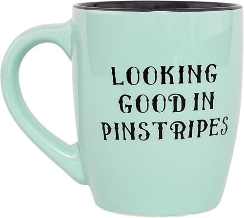 Miniatura 2 de Disney The Nightmare Before Christmas Jack Skellington Looking Good In Pinstripes - Taza de café de gran tamaño de 25 onzas para expreso té