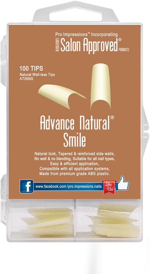 Advance Natural Smile Nail Tips Proimpressions (100 TIPS)