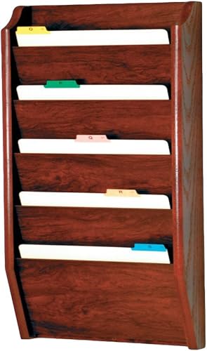 Miniatura 3 de Wooden Mallet Archivador de 5 bolsillos, tamaño legal, roble claro