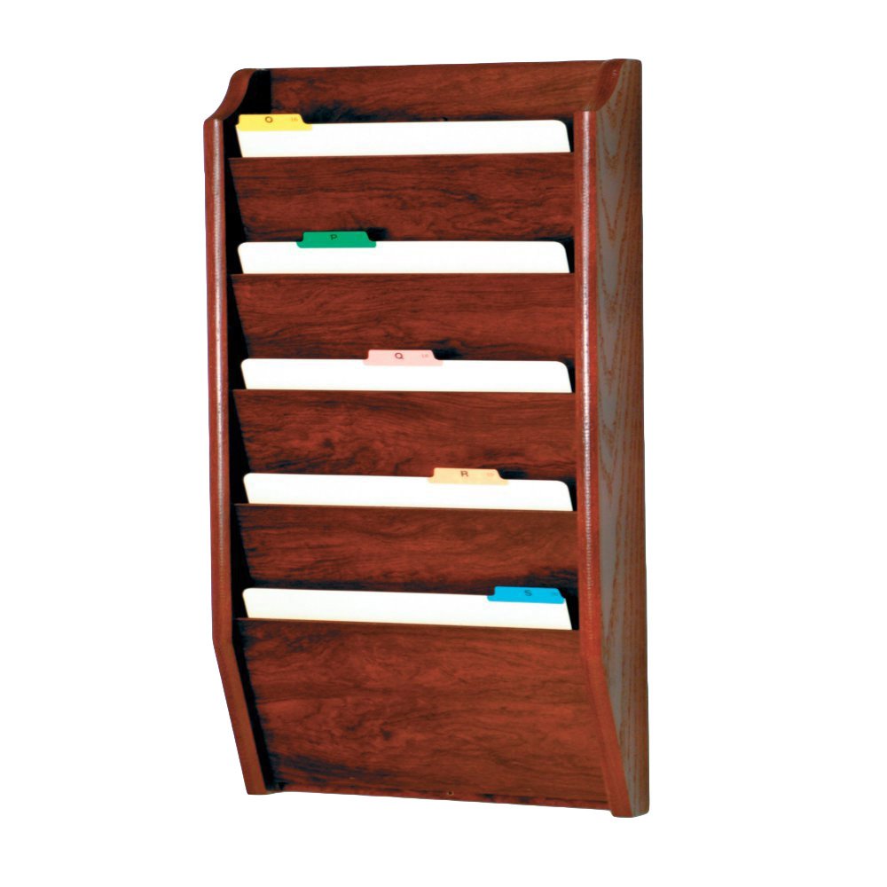 Wooden Mallet CH17-5MH Folder Rack, Mahogany