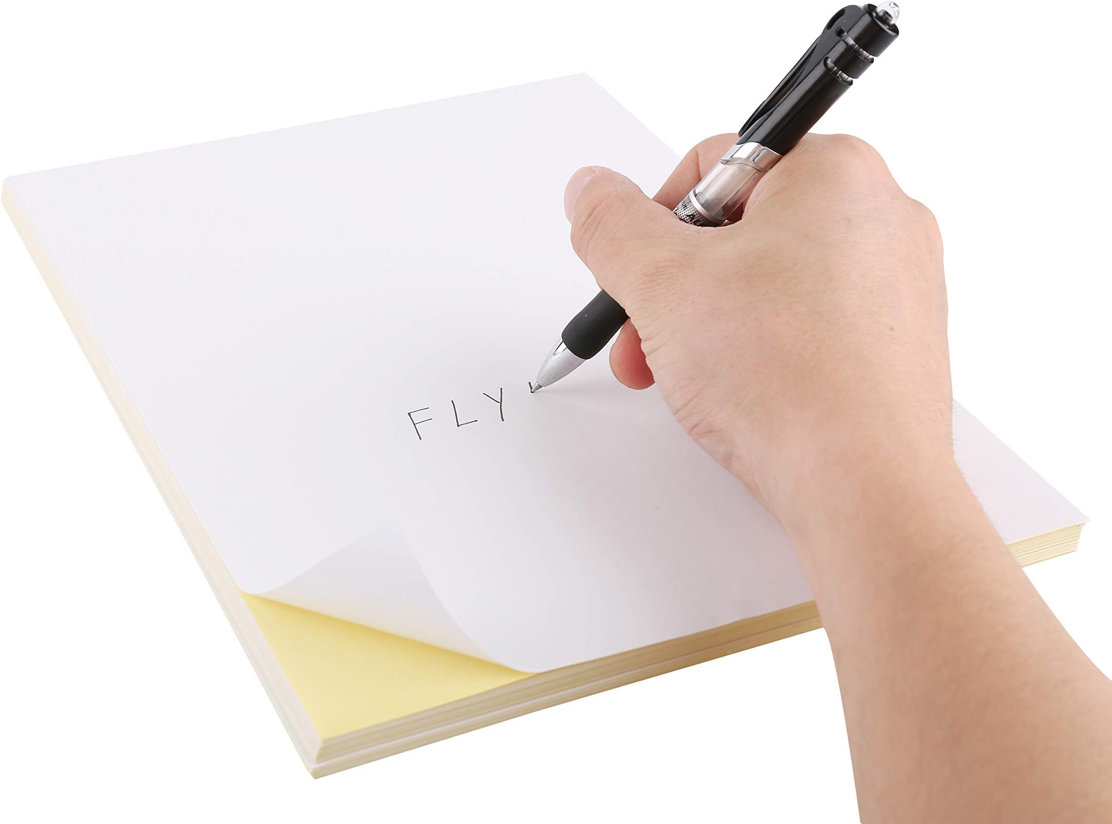 A4 Sticker papers Printer - Matte White - Adhesive Shipping Labels (Matte white, 15)