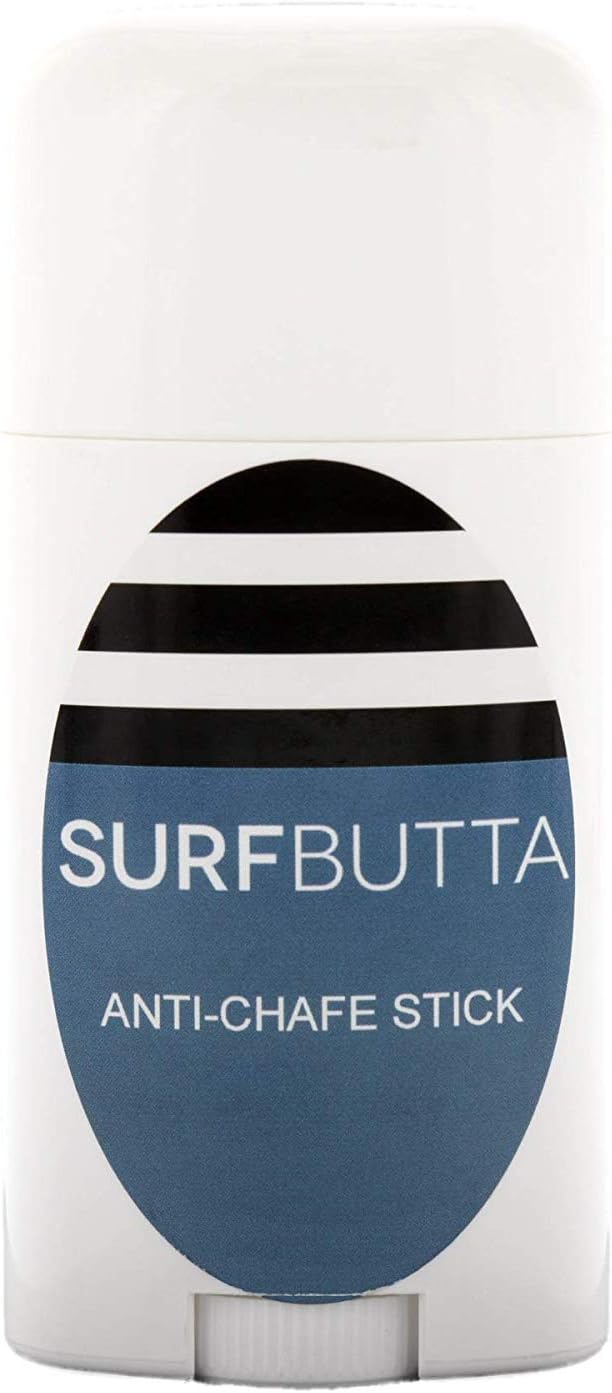 SURF BUTTA Anti Chafe Balm, 2.5 Ounce Stick - Eliminate Painful Skin Chafing Caused by Rubbing/Friction - Ideal for Inner Thighs - Paraben Free, Water and Sweat Resistant Anti Chafing