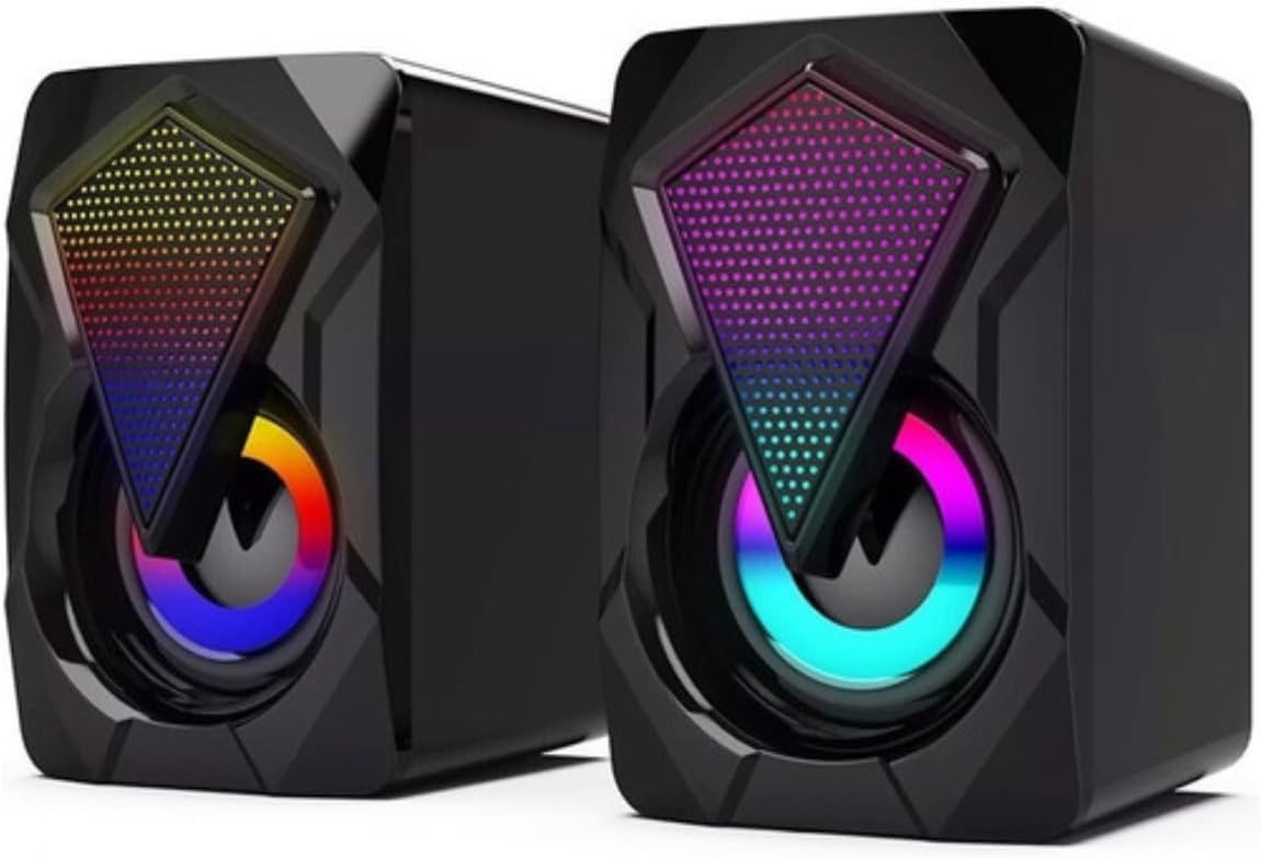 Knup Caixa De Som Gamer Pc Tv Notebook Com Led Rgb P2 Usb Potente ...