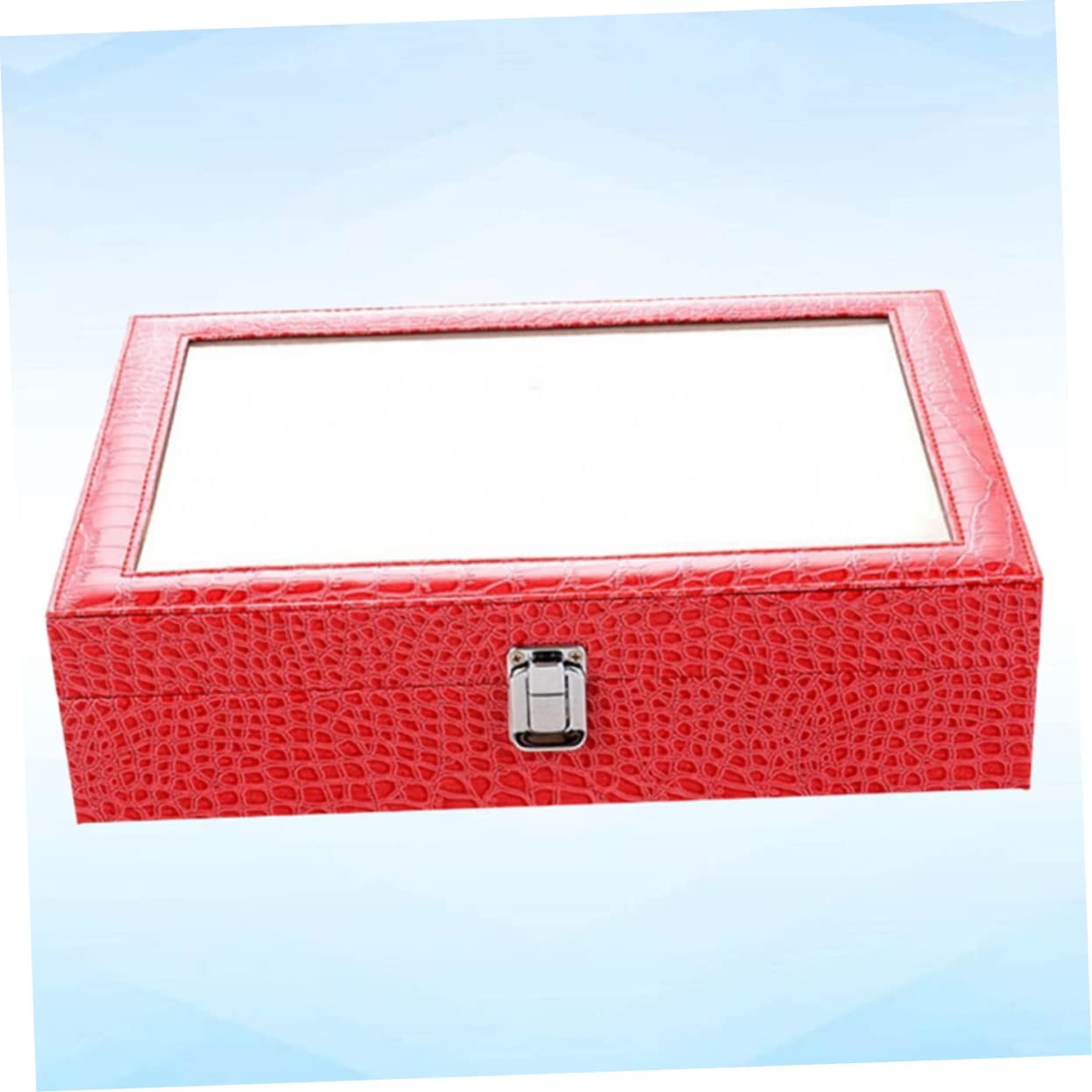 PACKOVE Organizer Do Przechowywania Okularów Przeciwsłonecznych Pudełko Ekspozycyjne Z Pu Z 8 Przegródkami Idealne Do Użytku Domowego I Biznesowego