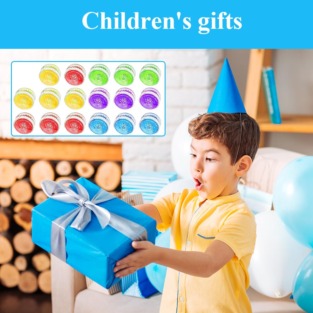 Lot de 17 jouets LED Yoyo Yoyo - En plastique - Yoyo réactif - Pour enfants - Pour anniversaire, fête, cadeau d'invités