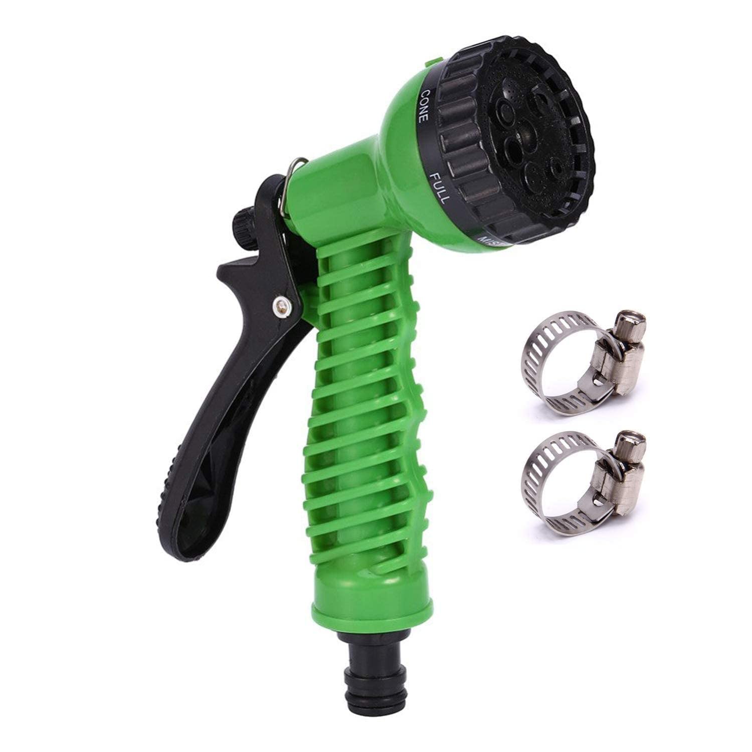 QIQI® Garden Hose 7 Pattern High Pressure Garden Hose Nozzle Water Spray Gun With Leak Proof 2 Pcs Metal Grip Lock Gardening Washing Gun (MULTI COLOUR) (7 FUNCTION) (B0B12WZJQM) Amazon Price History, Amazon Price Tracker
