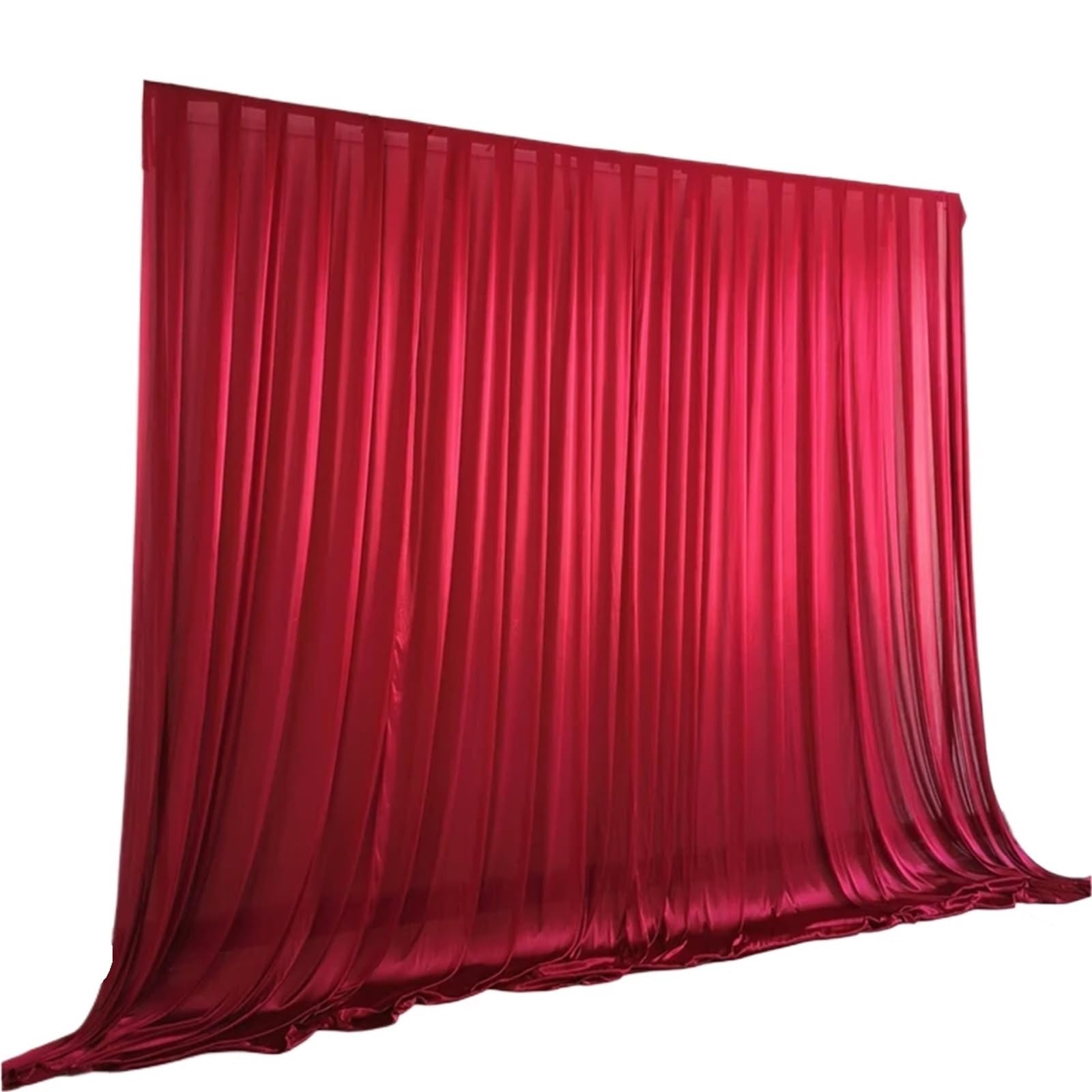 Shiny Ice Silk Backdrop Panels Large Event Decoration Drapes, Hanging Curtains Romantischer Hochzeitshintergrund(Color 1,H300xW150CM)