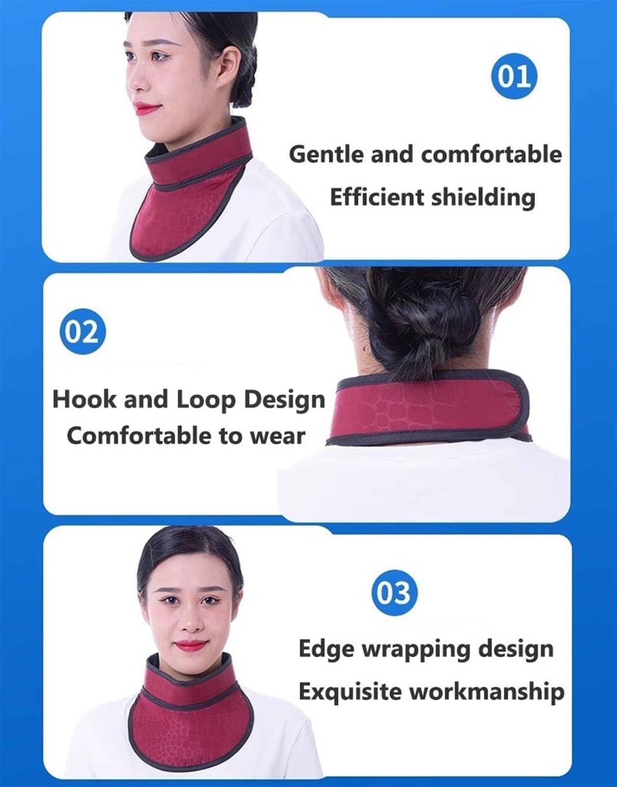 Collier de protection contre les rayons X pour la thyroïde en plomb 0,35/0,5 mmpb