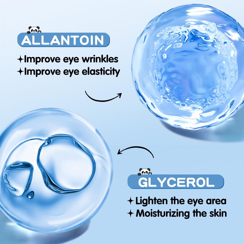 Hydrating Under Eye Patches for Dark Circles & Puffy Eyes - 60 Pairs Eye Mask with Hyaluronic Acid, Blueberry & Centella - Vegan, Cruelty-Free Skincare - Image 6