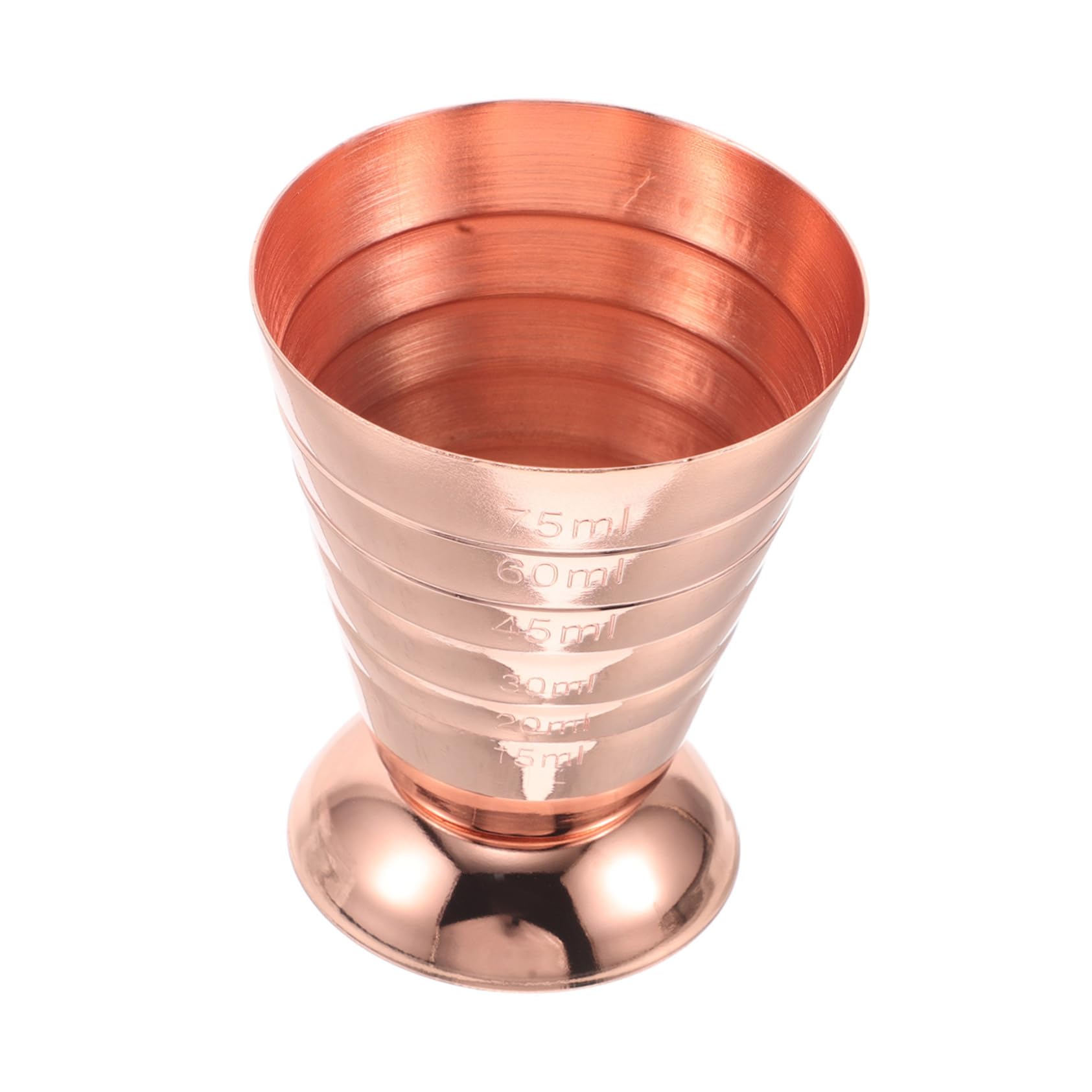 Garneck Stainless Steel Barware Set Bar Jigger Cocktail Measure Jigger 75ml Single Headed for Home Professional Use