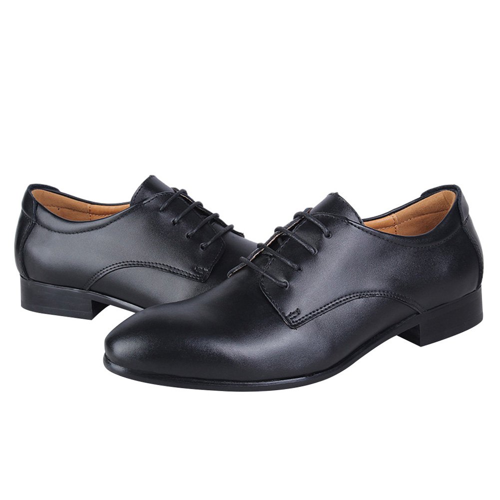 ANUFER Hombres Inteligente Cuero Genuino Zapatos de Vestir Formal Negocio Derby Cordones