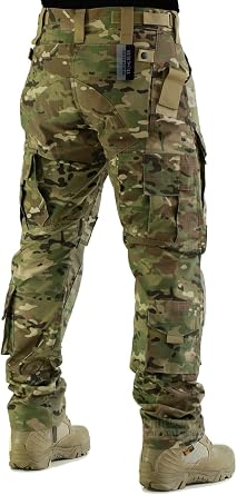 ZAPT Breathable Ripstop Fabric Pants Military Combat Multi-Pocket Molle Tactical Pants with EVA Knee Pads