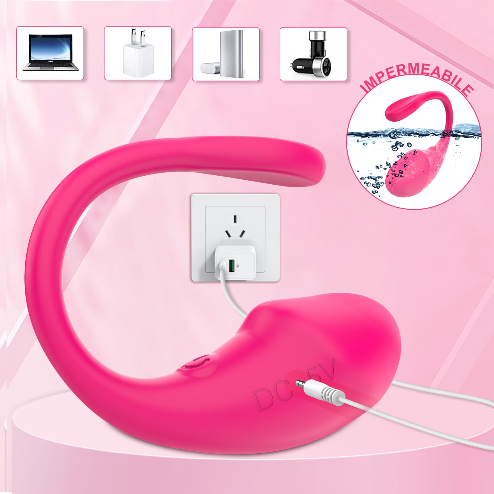 Vibratoreper Donna Vibratore Sex Toys Vagina Massaggiatore Plug Anale Telecomando - Dildo Grandi Sexy Toy Stimolatore Clitoride Femminile per Donna Uomo Coppia Professionale Silicone Vibratori Piccolo