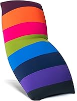 Vista 16 de Yogibo Puf corto para adultos, niños y adolescentes con relleno, suave, afelpado, cómodo, sensorial, sofá biplaza, funda lavable, neutro brillante