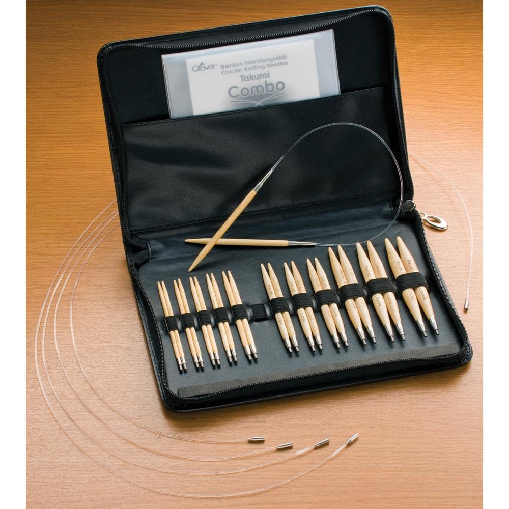 Amazon.com: Takumi Bamboo Interchangeable Circular Knitting Needle Set
