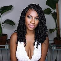 Vista 107 de BOHOBABE Cabello de Ganchillo Pre-retorcido Passion Twist de 14 Pulgadas Cabello Corto Ombré Gris Pre-enrollado de Ganchillo Passion Twist