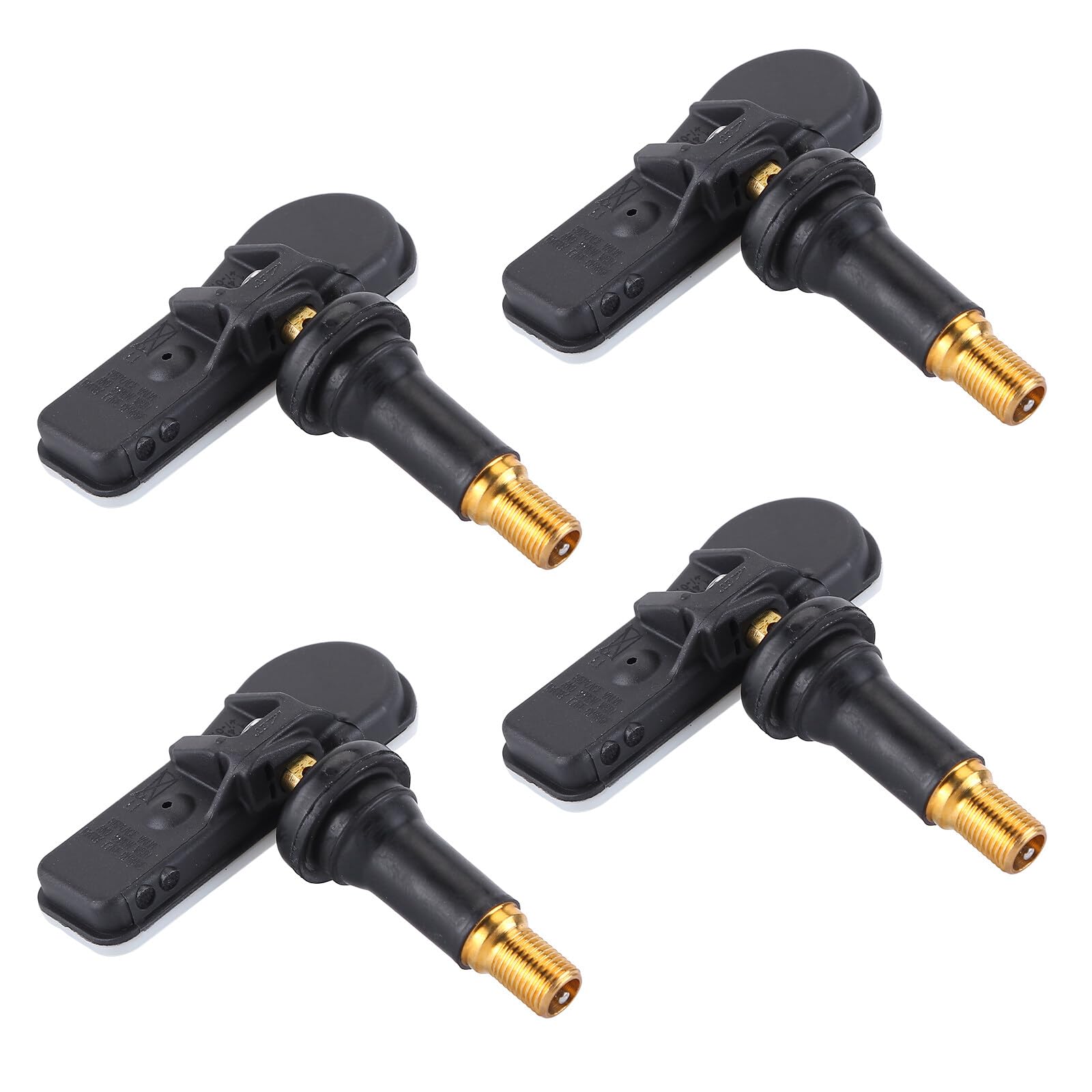 Sensor de presión de neumáticos de 4 piezas 433 MHZ, sensor de sistema de monitoreo de presión de neumáticos TPMS 9811536380 compatible con Peugeot 207 208 308 508 Partner 07-23