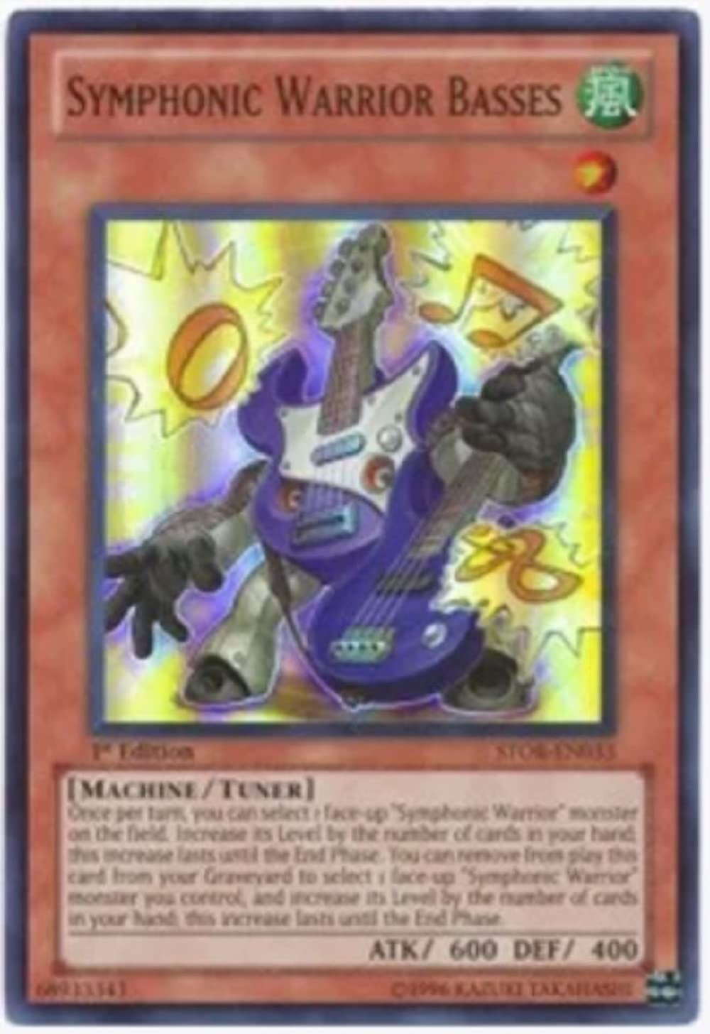 yugioh - Symphonic Warrior Basses STOR-EN033 1st Edition Super Rare - Storm of Ragnarok