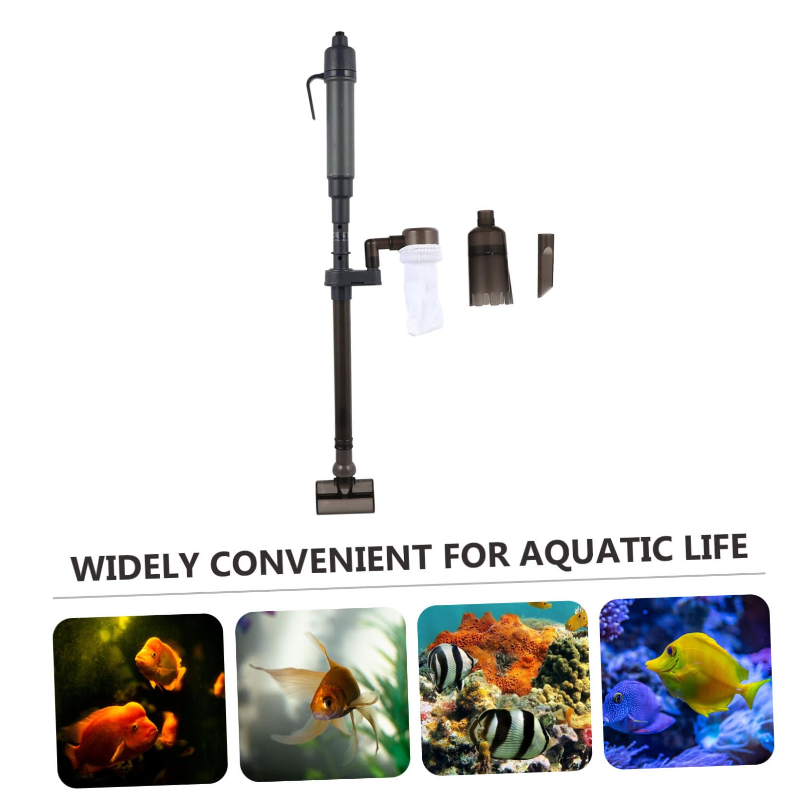 YARNOW Succión Automática del Inodoro Aspirador Acuario Eléctrico Aspirador Acuario Herramienta Profesional para Pecera