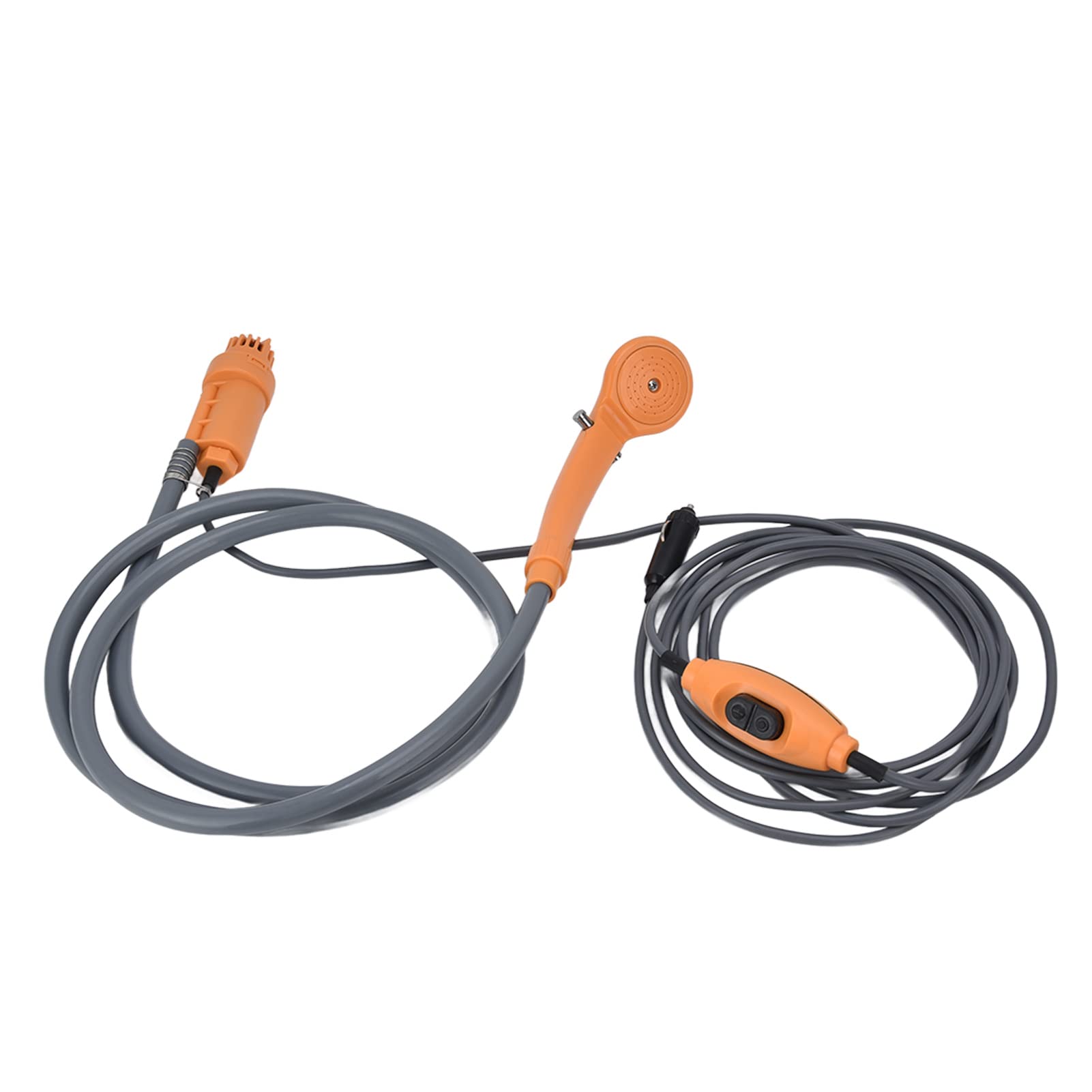 FTVOGUE Kit de Ducha Portátil para Acampar DC12V 24V Potencia del Vehículo 3.5LMin Salida de Agua con Presión Ajustable Interruptor a Prueba de Agua para Acampar Al Aire Libre Lavado de