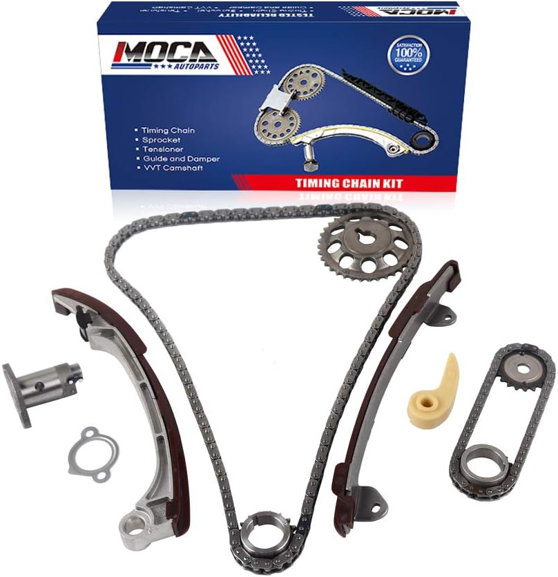 MOCA Engine Timing Chain Kit Compatible with 13 for Toyota Matrix S, XR, XRS, 02-08 for Toyota Solara, 05-10 for Scion tC, 09-10 for Pontiac Vibe