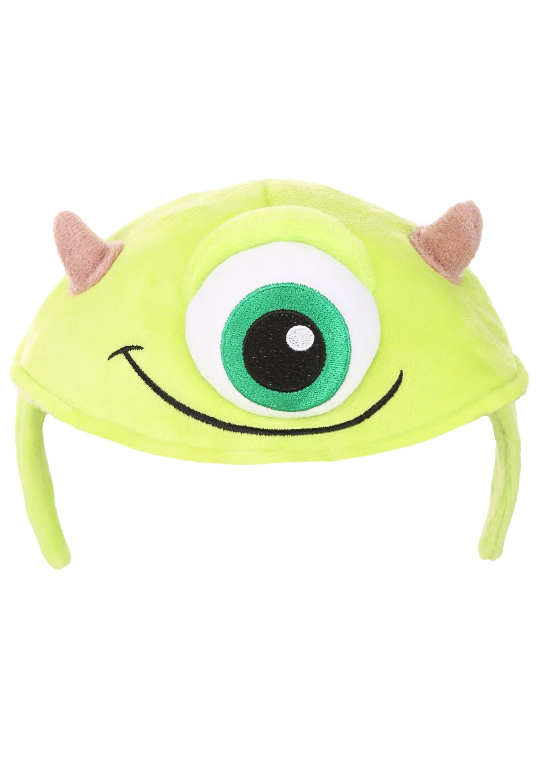 Disney Monsters Inc. Mike Plush Costume Headband - Embroidered Eyeball & Horns