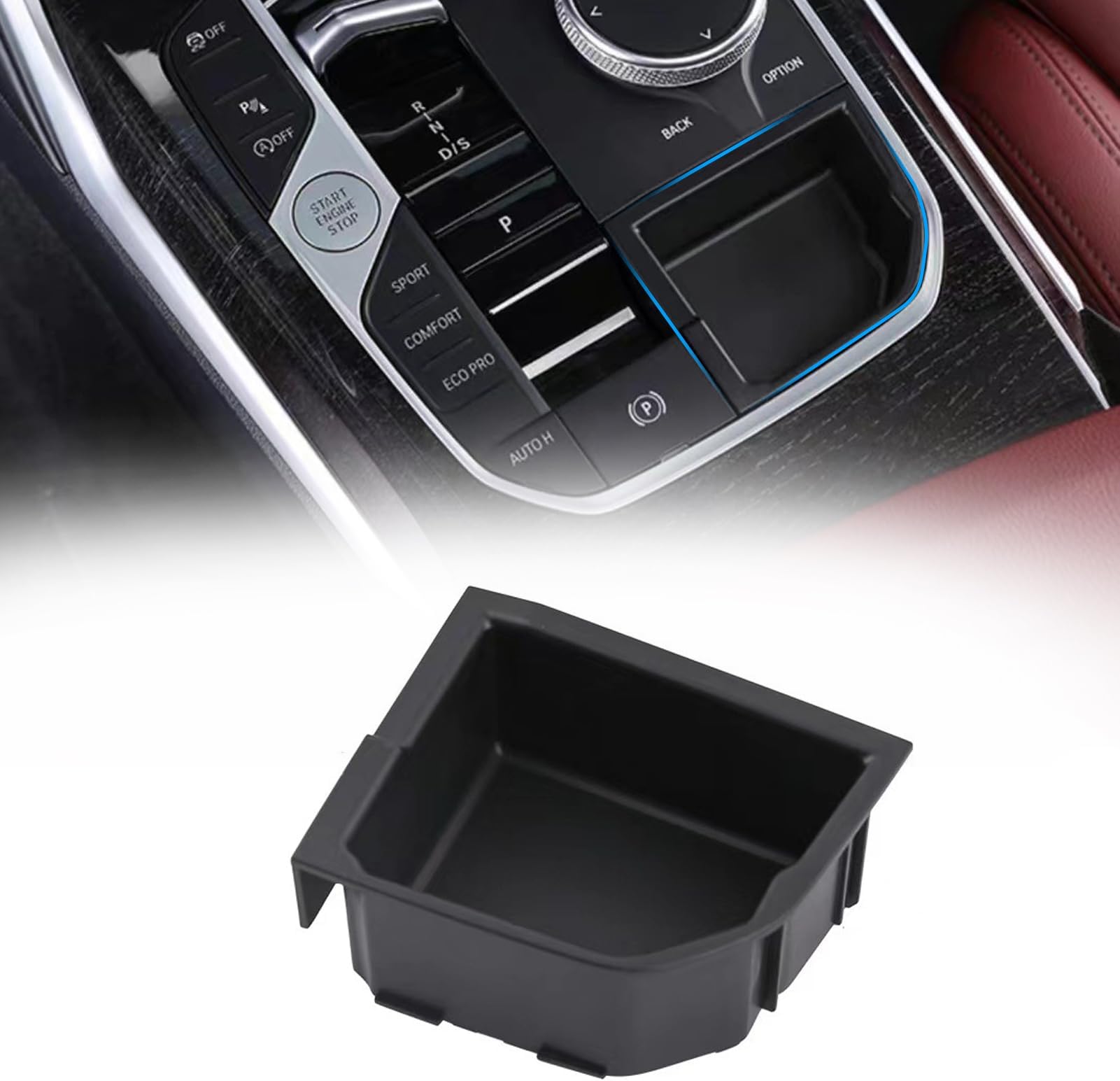 JULIK Silikon Organizer Für Xpeng G9 - Mittelkonsole Aufbewahrungsbox Schwarz