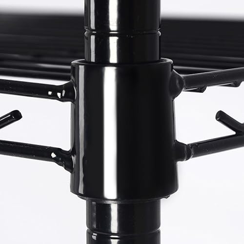 Miniatura 5 de USUN 21.6 pulgadas de largo x 11.8 pulgadas de ancho x 59 pulgadas de alto, estantería de pie de 5 capas, estante de almacenamiento de metal,